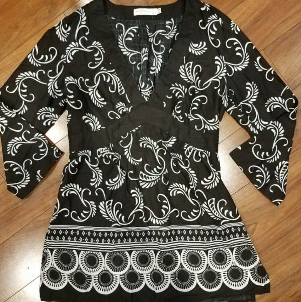 Seafolly Australia Black Beach Tunic